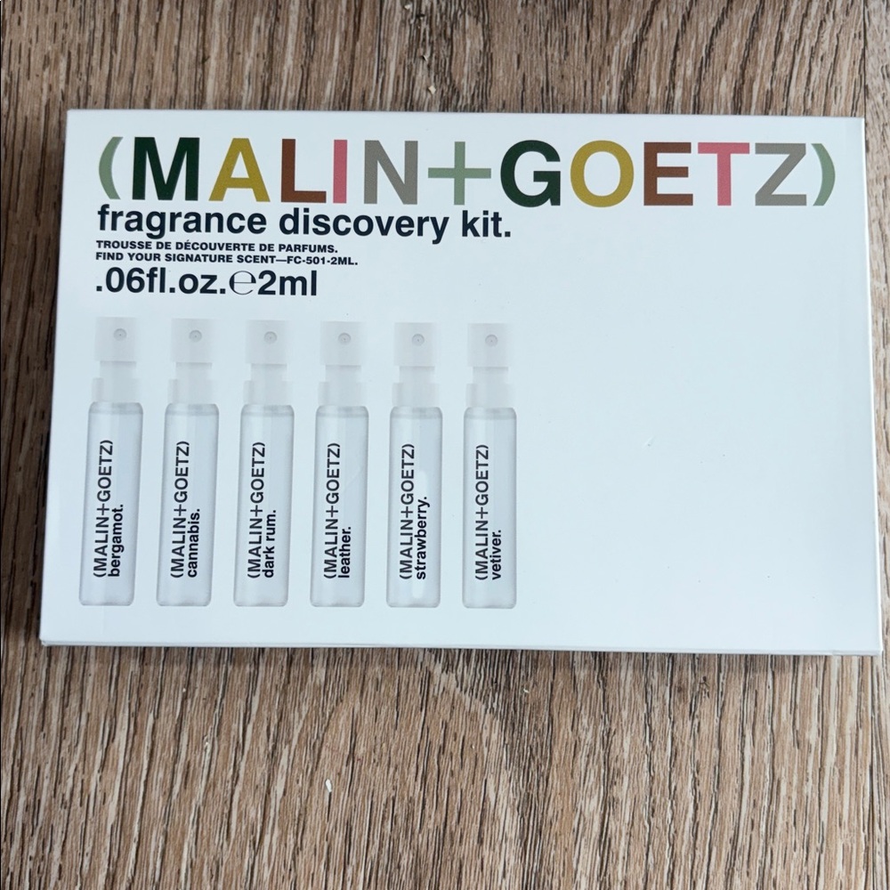 Malin+Goetz Fragrance Discovery Kit NEW Unused Bergamot Cannabis Set